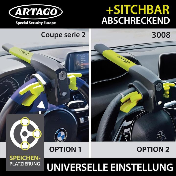 Produktbild Artago Lenkradschloss