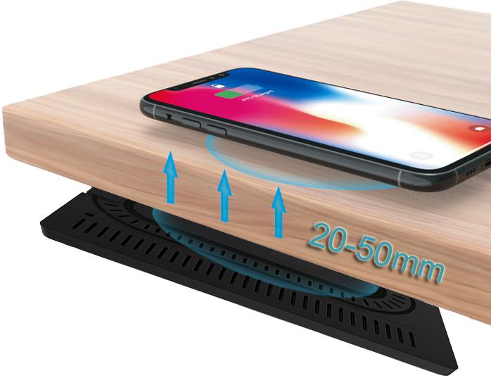 Actual product image PhoneLook Invisible Wireless Charging Station Hidden wireless charging under the table (10 W)