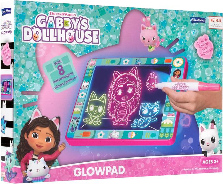 Actual product image John Adams Gabby's Dollhouse Glowpad Zeichentablett