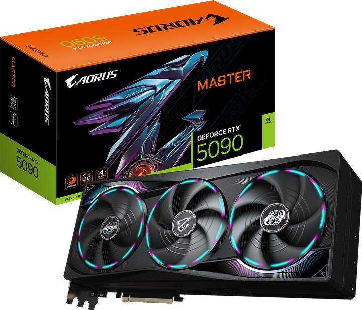 Actual product image Gigabyte AORUS GeForce RTX 5090 MASTER 32G (32 GB)