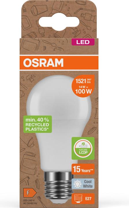 Produktbild Osram LED Pcr Lamps With Classic A (E27, 14 W, 1521 lm, 6 x, F)