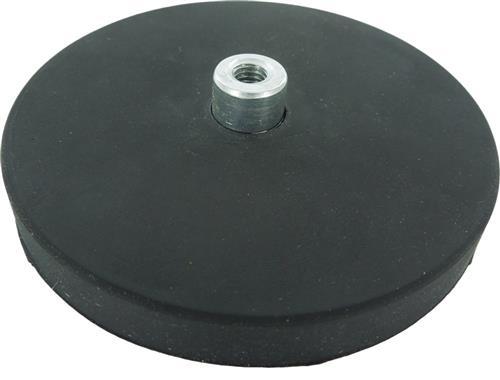 Produktbild Helmuth A. Jensen ECLIPSE Gummibelagt neodymium pottemagnet med gevindbøsning M4 Ø43 mm, 853/1 pakke med 2 stk