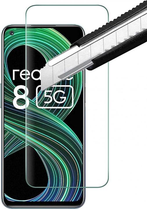 Actual product image Screenguard Realme 8 5G Armored Glass Protective Film Case Friendly Design (1 Piece, Realme 8 5G)