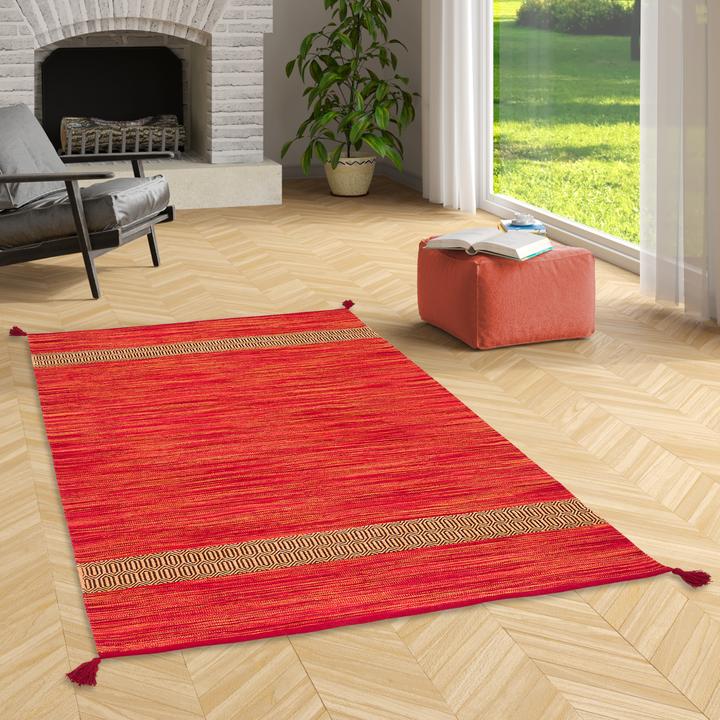 Immagine prodotto Pergamon Tappeto kilim in cotone naturale Toscana (90 x 160 cm)