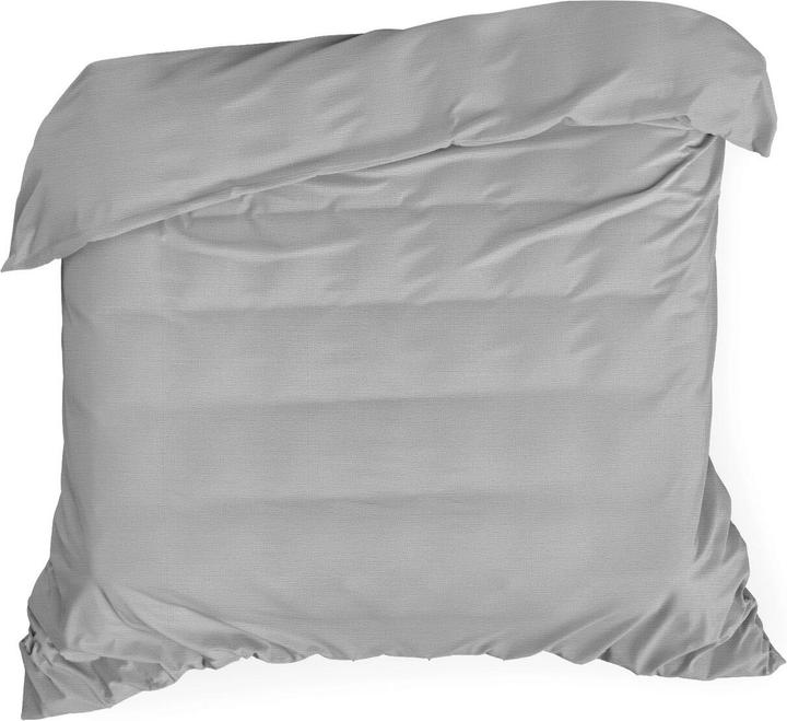 Image du produit Eurofirany NOVA COLOR POS / NOVAC / ST / PO Housse de couette en coton satiné, 220X200 cm, couleur : acier (Housse de couette, 220 x 200 cm)