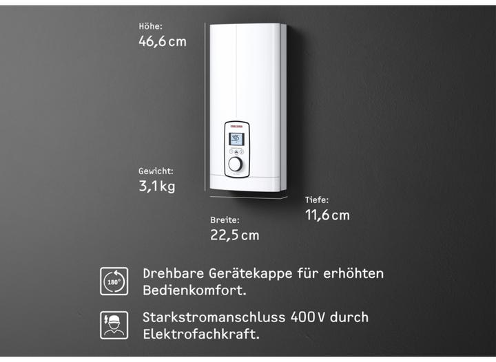 Produktbild Stiebel Eltron DEL 18/21/24 Plus Elektronischer Durchlauferhitzer, 3i Technologie
