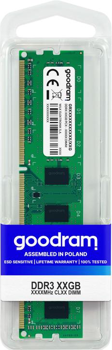 Produktbild Goodram GR1333D364L98G (1 x 8GB, 1333 MHz, DDR3-RAM, DIMM)