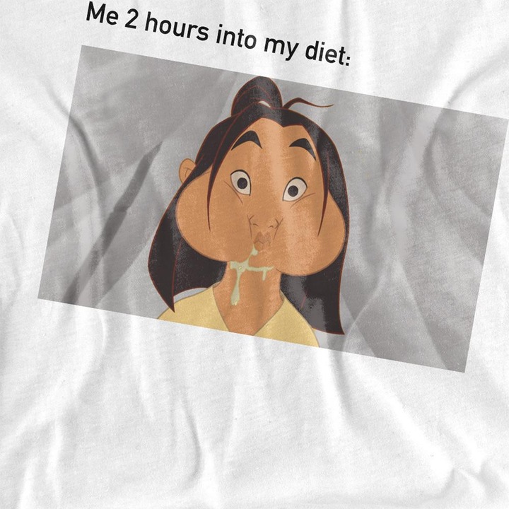 Immagine prodotto Mulan Diet Fail Meme Maglietta Adulto Unisex (M)