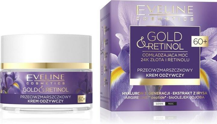 Actual product image Eveline Cosmetics Gold & Retinol Anti-Wrinkle Firming Day & Night Cream 60+ 50Ml (50 ml, 24h cream)