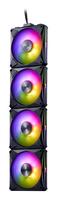 Actual product image Adata Lüfter XPG HURRICANE MAG 120 (120mm ARGB PWM Fan 4er Pack)BK retail (120 mm, 4x)