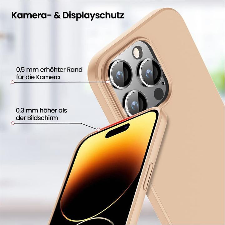 Actual product image X-Level iPhone 12 Pro Max - Guardian Backcase aus TPU, ultra dünn & flexibel, Kameraschutz, Gold (Apple iPhone 12 Pro Max)