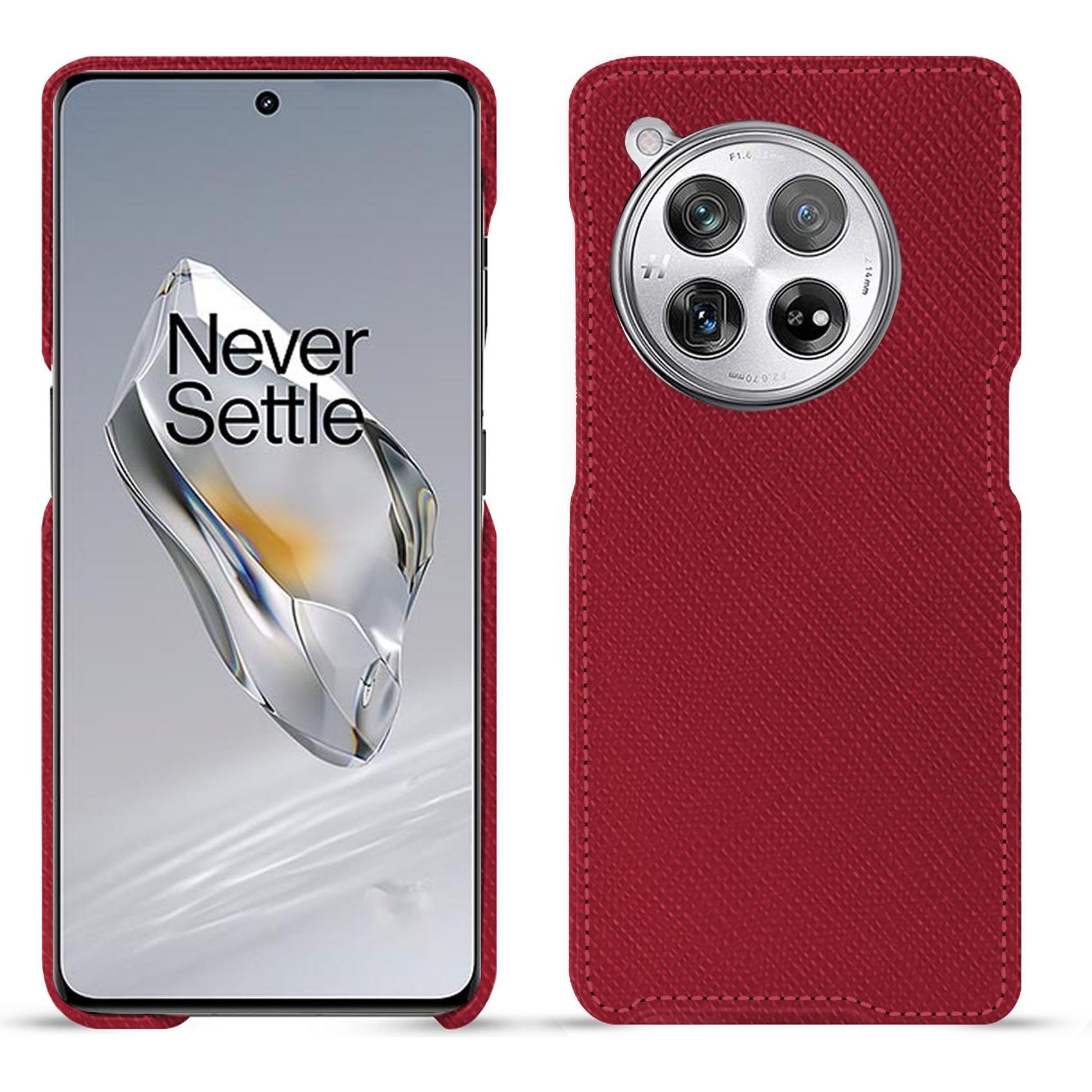 Noreve Lederschutzhülle (OnePlus 12), Smartphone Hülle, Rot