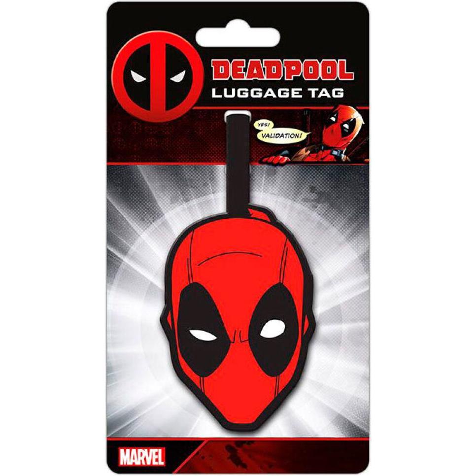 Pyramid, Reisezubehör, DEADPOOL - Face - Etiquette de bagage '10x18'