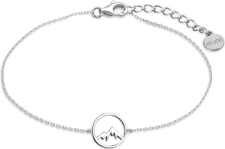 XENOX Love Story Bracciale Donna In Argento 925 Con Ciondolo Cuore - Gioiello Di Alta Qualità, Regalo Romantico
