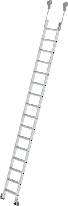 Produktbild Munk Stufen-Regalleiter fahrbar 16 Stufen (Regalleiter, 419 cm)
