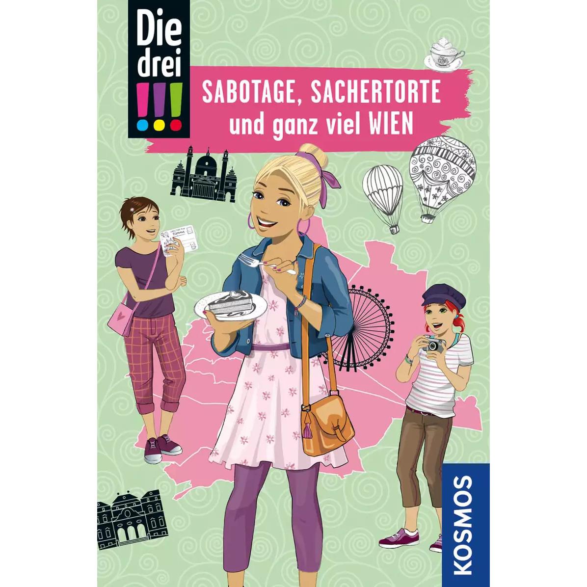 Die drei!!!, Sabotage, Sachertorte und ganz viel Wien, Kinderbücher von Mira Sol, Franziska Misselwitz, Ina Biber