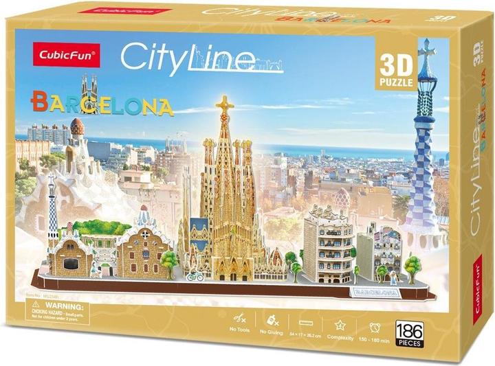 Produktbild Cubicfun CUBIC FUN Barcelona (186 Teile)