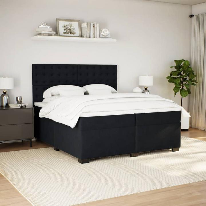 Produktbild VidaXL Bo x springbett mit Matratze 200 x 200 cm Samt (200 x 200 cm)
