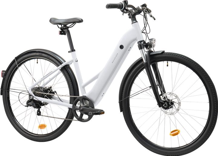 Actual product image Rockrider E-Bike Trekkingrad e-actv 100 niedriger Einstieg perlgrau