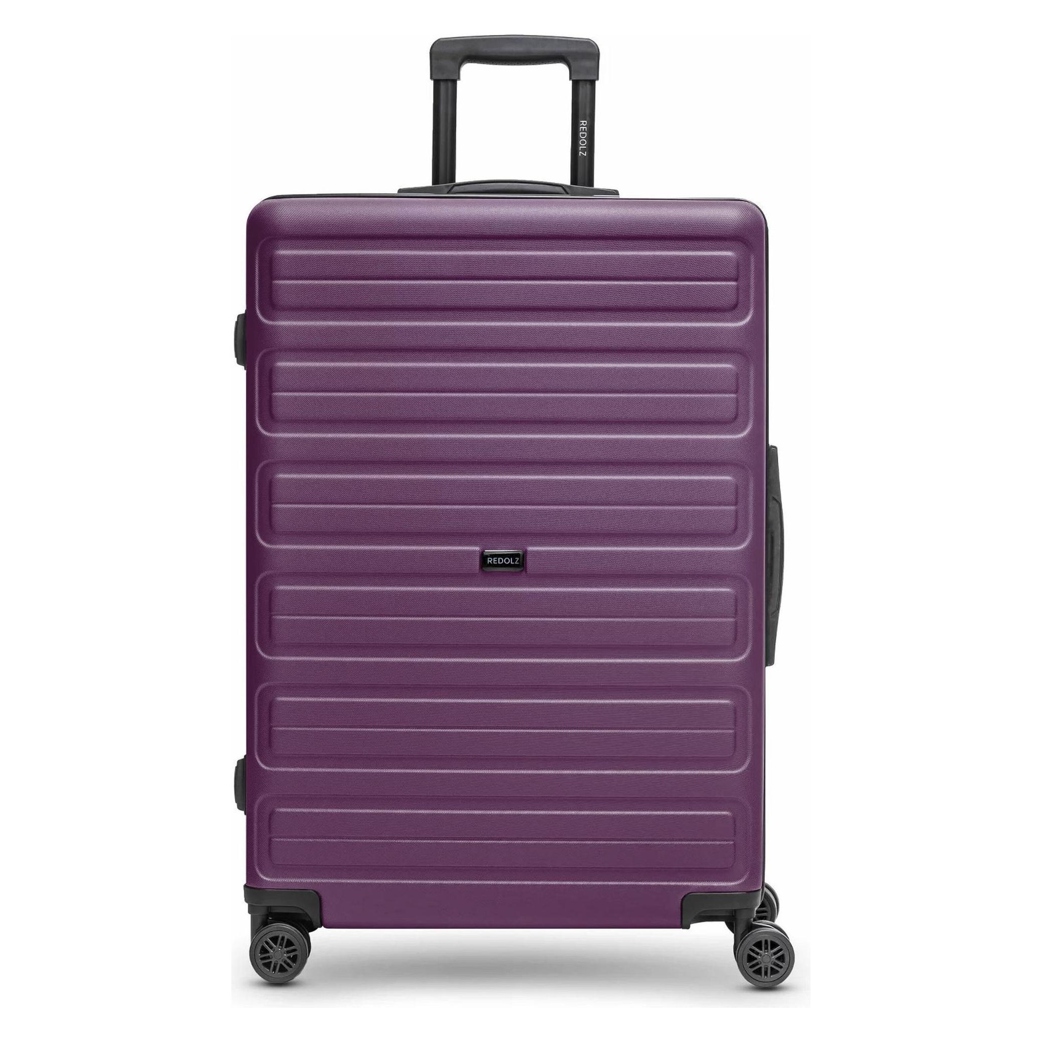 Redolz, Koffer, Essentials 08 Large 4 Rollen Trolley 75 Cm, Violett, (108 l)