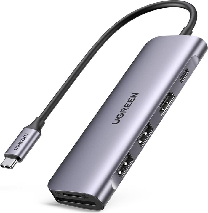 Productafbeelding Ugreen USB-C hub 6in1 (USB-C, 6 Havens)
