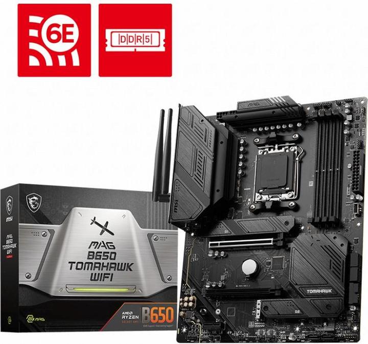 Image du produit MSI MAG B650 TOMAHAWK WIFI (AM5, AMD B650, ATX)