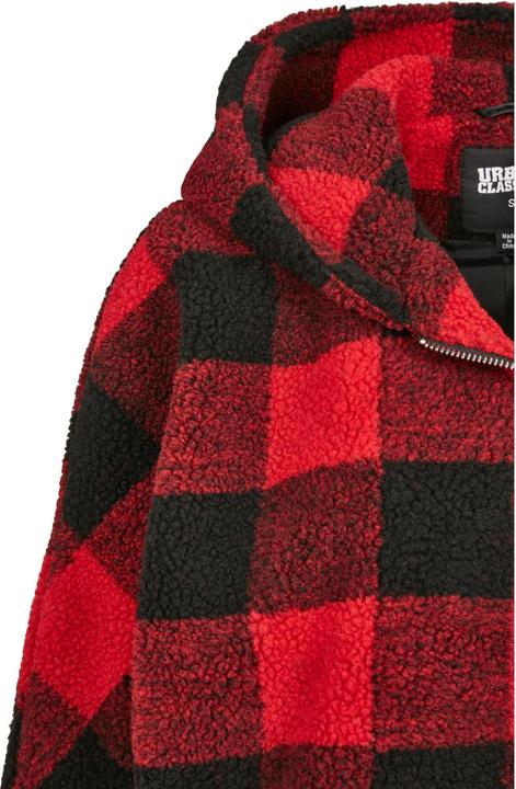 Actual product image Urban Classics Ladies Hooded Oversized Check Sherpa Jacket (S)