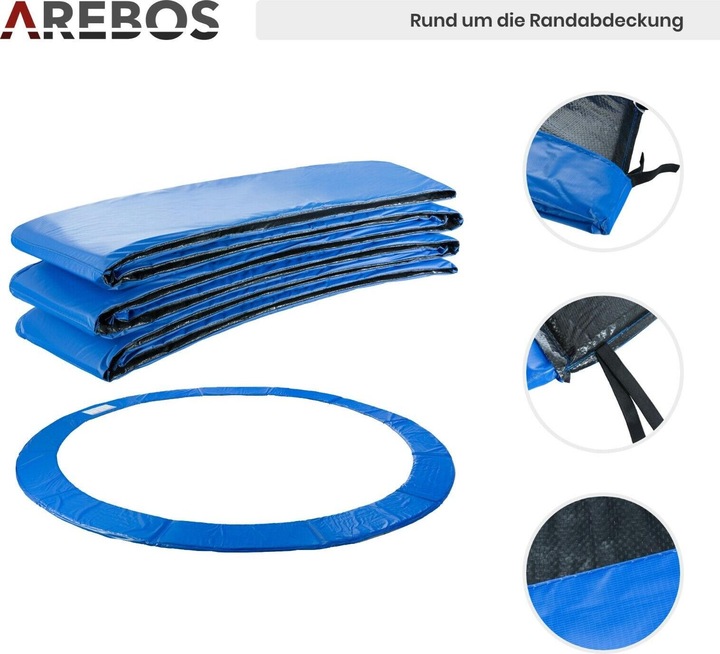 Immagine prodotto Arebos Copertura del bordo del trampolino e rete di sicurezza