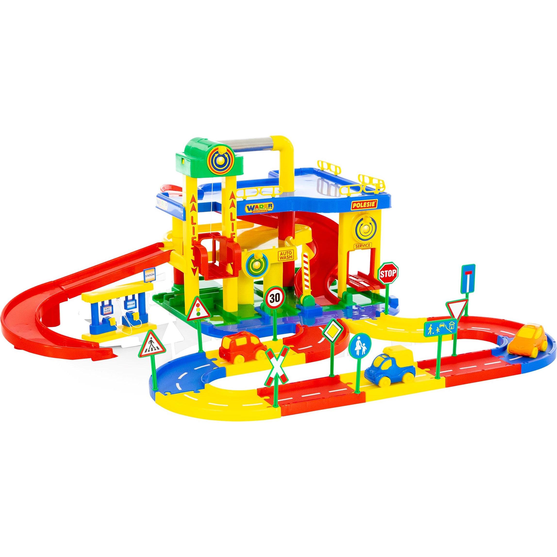 Polesie Wader Garage mit Strassenabschnitten (36001411)