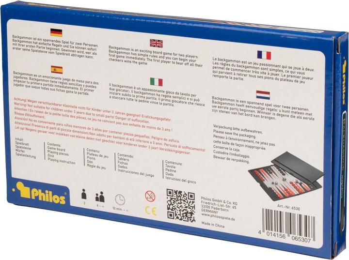Produktbild Philos Backgammon (Deutsch, 2 Spieler)