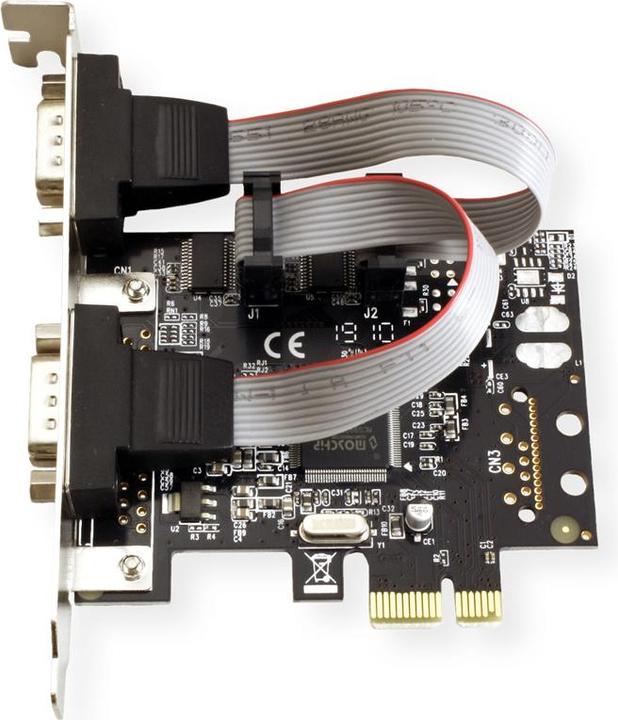 Actual product image Value PCI Express card, serial RS232, D-Sub 9, 2 ports