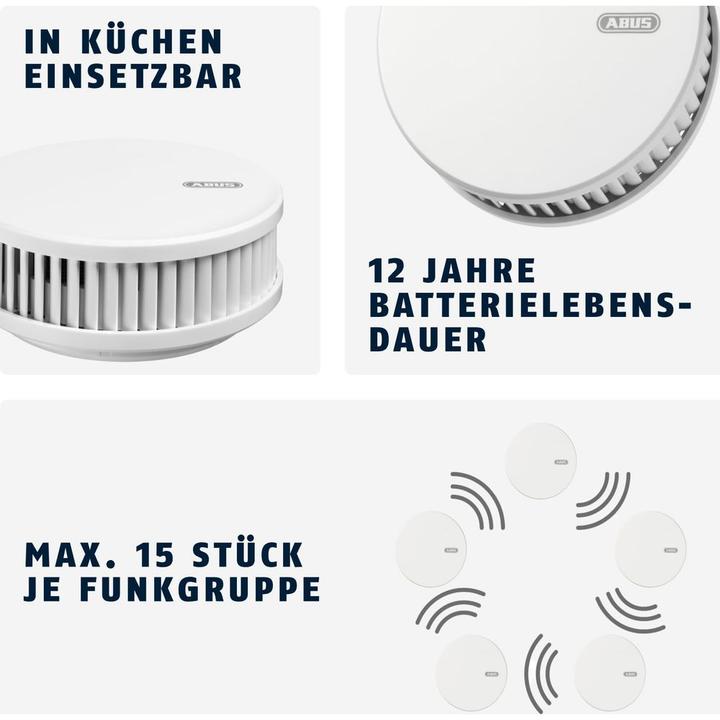 Produktbild Abus Funk Rauch und Hitzemelder