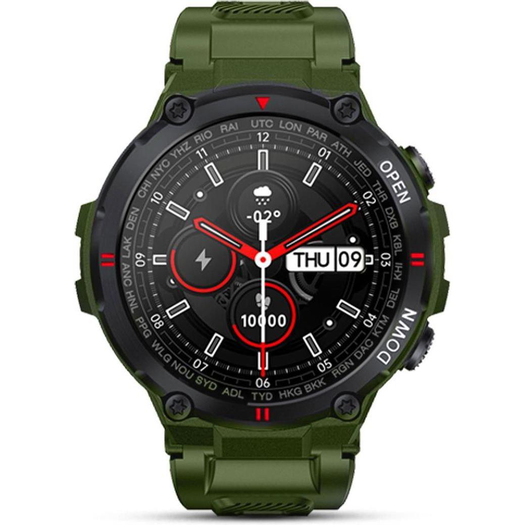 Giewont GW430-3, Žalias, Uhrenarmband, Grün