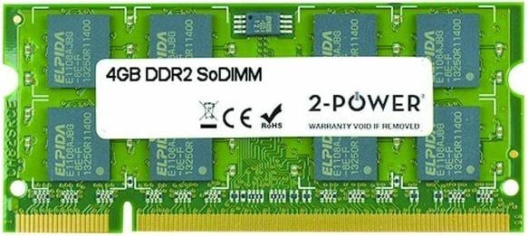 Produktbild 2-Power 4GB DDR2 800MHz SoDIMM (1 x 4GB, 800 MHz, DDR2-RAM, SO-DIMM)