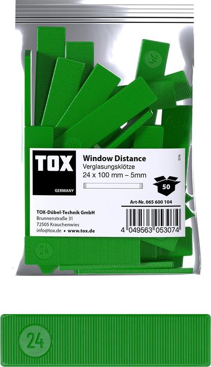 Immagine prodotto Tox Blocchi per la costruzione di finestre 24x100 mm Window Distance 5 mm (50 pz.) (50 pz.)