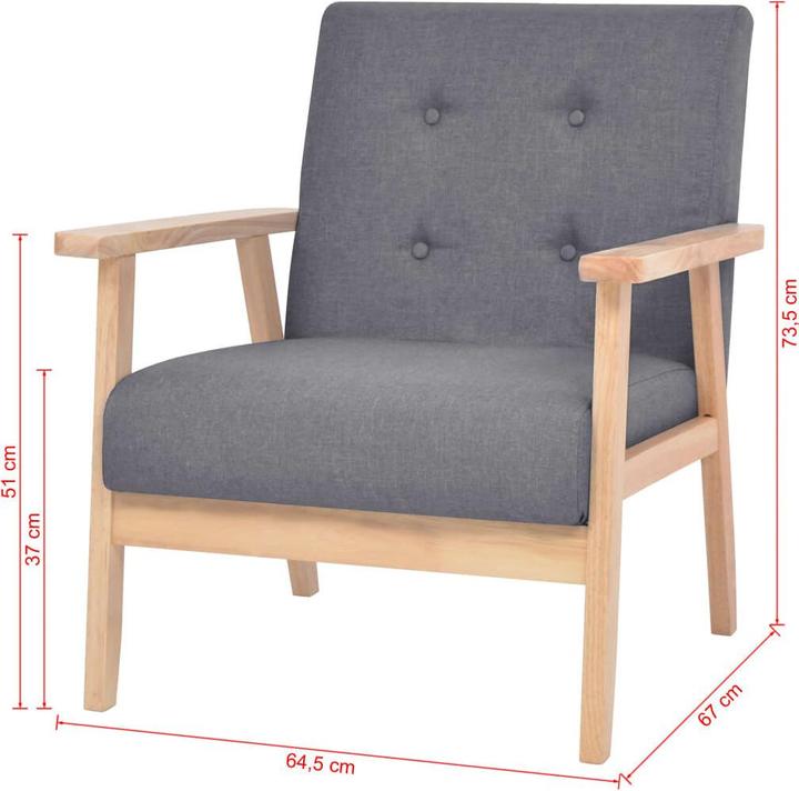 Produktbild vidaXL Sofaset (2-Sitzer)