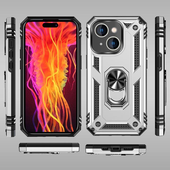 Immagine prodotto Nalia Coperchio ad anello antiurto in stile militare (Apple iPhone 15 Plus)