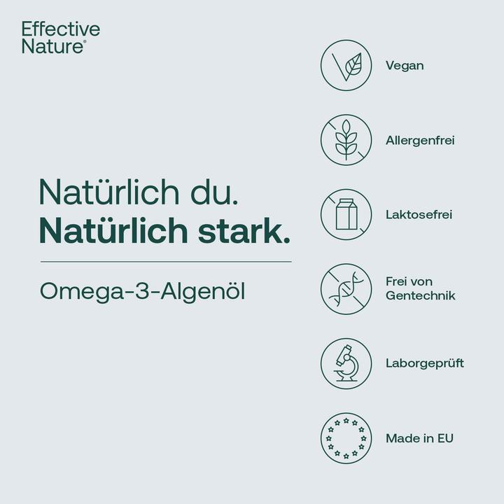 Produktbild Effective Nature Omega-3 Algenöl vegan (1 Stk., Flüssigkeit, 100 ml)