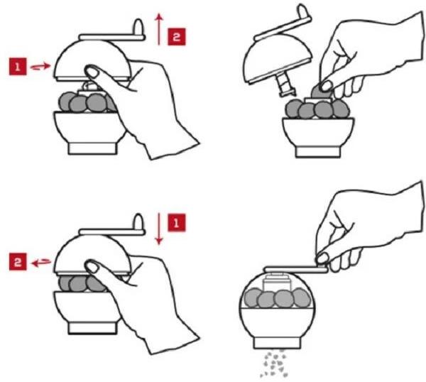 Image du produit Peugeot Moulin à noix de muscade TIDORE avec mécanisme en acier (Noix de muscade)