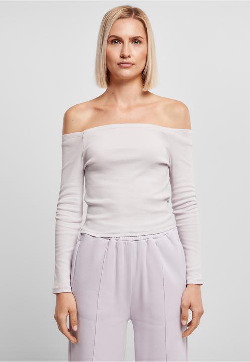 Produktbild Urban Classics Ladies Off Shoulder Rib Longsleeve - 16497 (L)