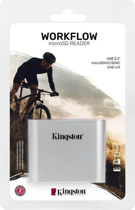 Image du produit Kingston Lecteur de carte Flux de travail externe Double slot mSD (USB 3.1)