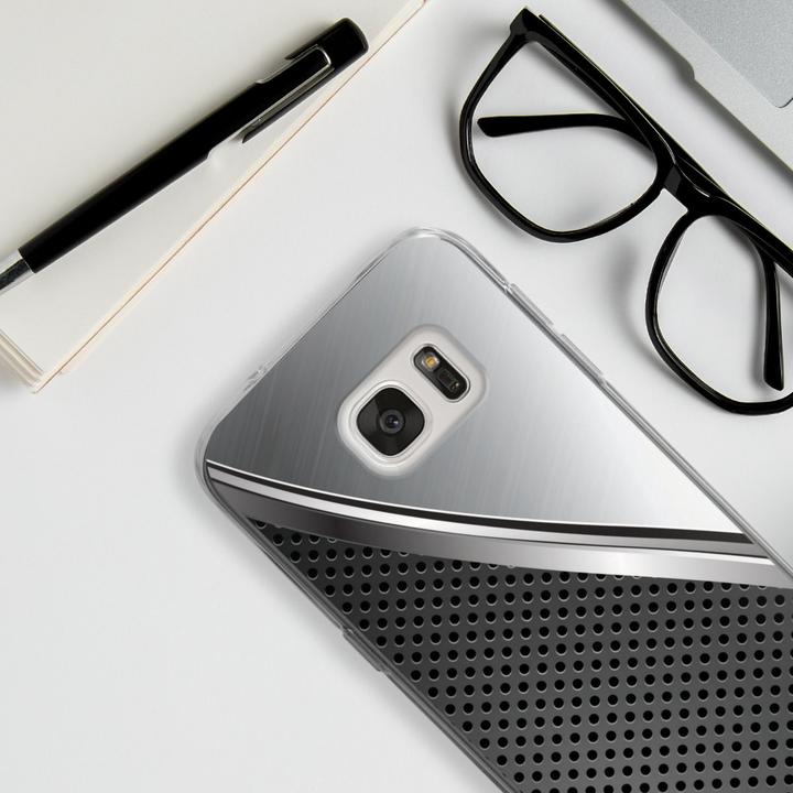 Produktbild DeinDesign Silikon Hülle für Samsung Galaxy S7 Handyhülle Case Smartphone Schutzhülle Carbon Metall Stahl (Samsung Galaxy S7)
