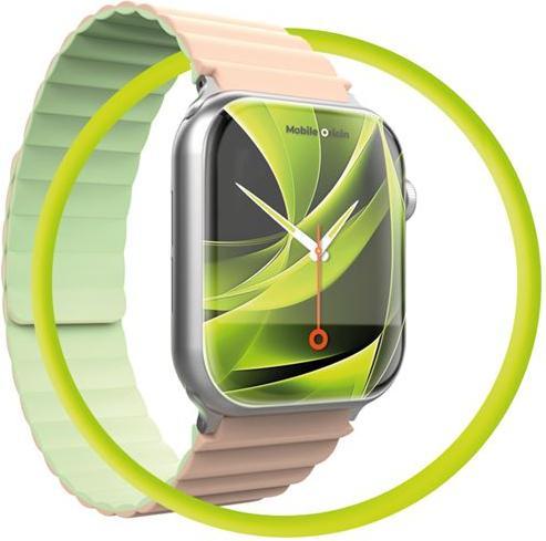 Actual product image Mobile Origin Magnetic Watch Strap II pink/light green - Apple Watch 49mm/46mm/45mm/44mm