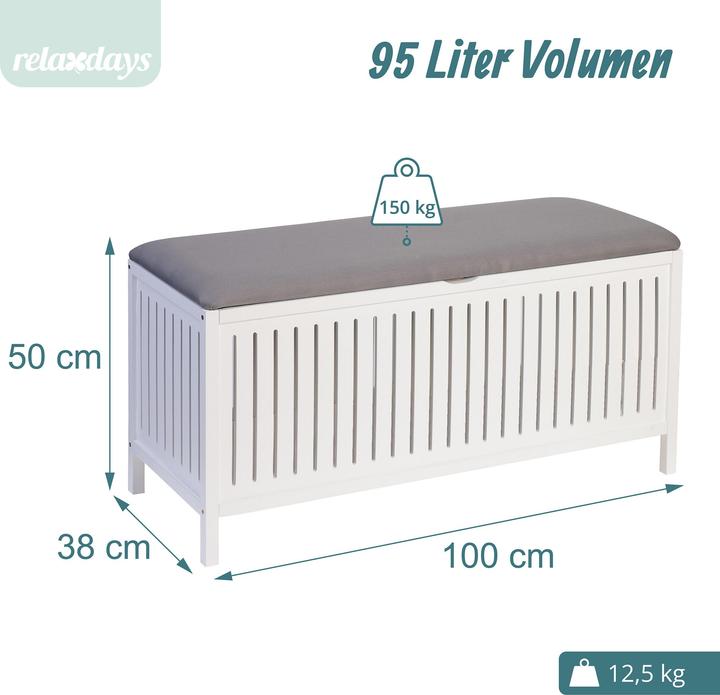 Produktbild Relaxdays Wäschekorb (95 l)