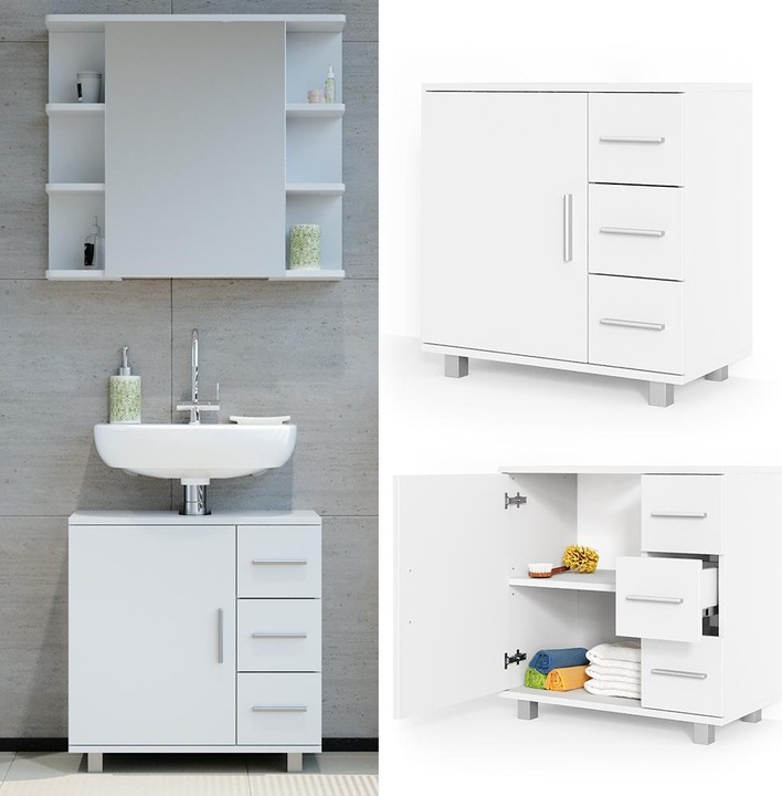 Actual product image Vicco Ilias (60 x 33 x 61 cm)