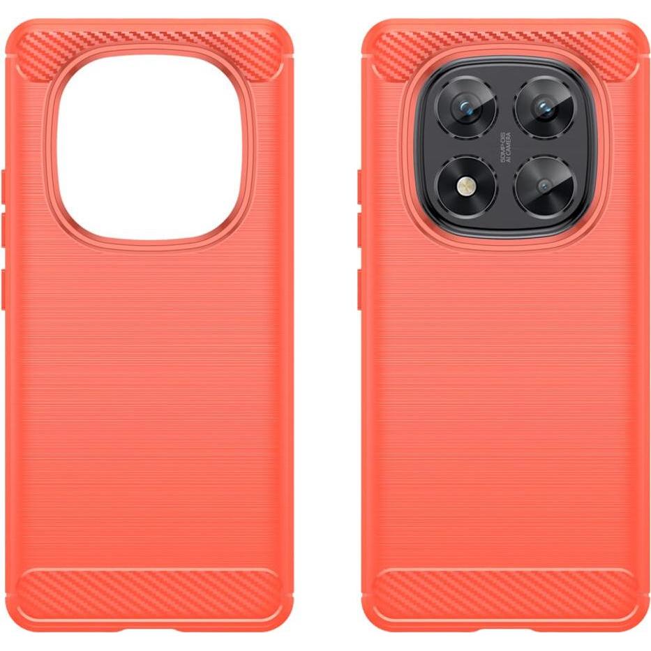 Thumbnail - Cover-Discount Xiaomi Redmi Note 14 Pro 5G / Poco X7 - Metall Carbon Look Hülle (Xiaomi Redmi Note 14 Pro 5G), Smartphon...