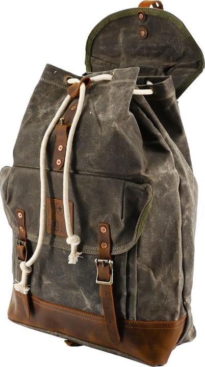 Actual product image Army Shop #6 Vintage army tent fabric backpack waxed (18 l)