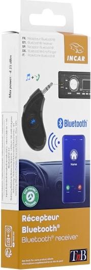 Image du produit T'nB Transmetteur Bluetooth Compact avec Jack 3,5mm (Noir) (Emetteur & Récepteur)