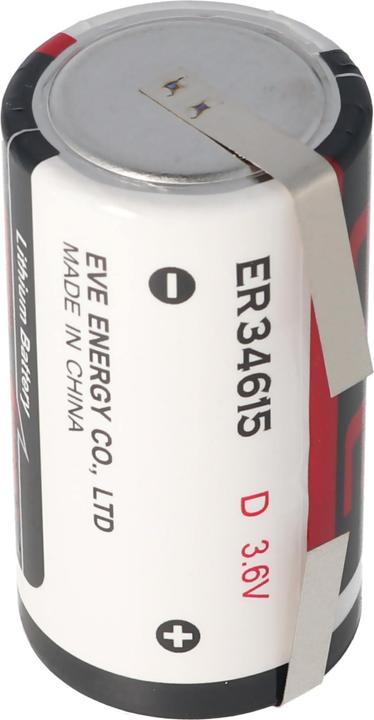 Actual product image Eve Batterie Batterie ER34615 D S, ER34615DSEVE, mit Lötfahnen in U-Form (1 pcs., D)