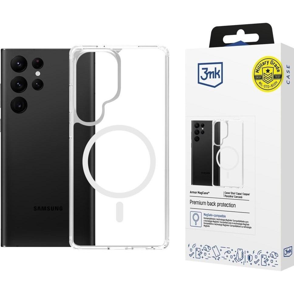 3Mk Trasparente Etui Armor Magcase Do Samsung Galaxy S24 Ultra (Samsung Galaxy S24 Ultra), Cover Smartphone,